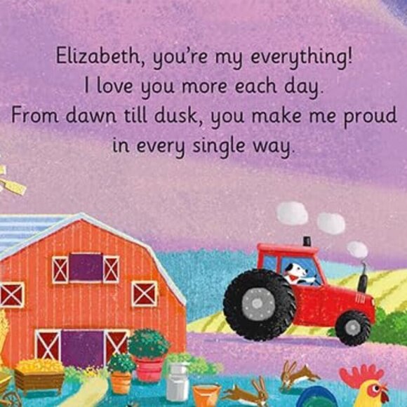 Elizabeth I Love You, a Bushel and a Peck!: A Sweet Personalized Book - Picture 3 of 3
